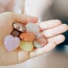 Crystal Heart Shaped Stones Set Assorted Natural Gemstones 25mm Pocket Worry Palm Stone Rock Collection Box for Healing Reiki Jewelry Making Home Decor 18Pc