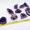 XMHOME Natural Amethyst Clusters Pure Crystal Geode Deep Purple Raw Gemstones Bulk Healing Stones Meditation Home Decoration 10Pcs（30g-40g/pcs）