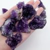 XMHOME Natural Amethyst Clusters Pure Crystal Geode Deep Purple Raw Gemstones Bulk Healing Stones Meditation Home Decoration 10Pcs（30g-40g/pcs）