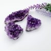 XMHOME Natural Amethyst Clusters Pure Crystal Geode Deep Purple Raw Gemstones Bulk Healing Stones Meditation Home Decoration 10Pcs（30g-40g/pcs）