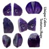 Decorative Agate Bookends  Dyed Purple Natural Crystal Geode Book Ends for Home Decor Housewarming Gift 1 Pair